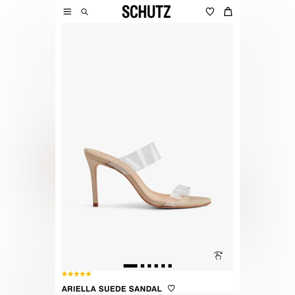 SCHUTZ Ariella Clear and Tan Heels Excellent condition- wore one time
